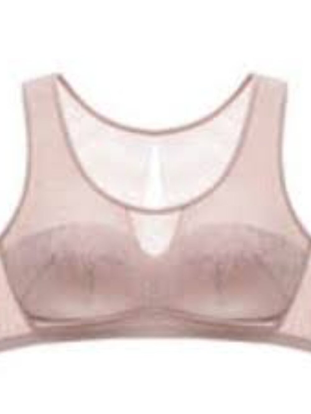 Understance Amber Smooth Lace Wireless Soft Cup Pullover Bra 44C/D Soft Pink
